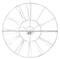 Quickway Imports Decorative Antique Roman Numerical Gold Metal Wall Clock for Dining, Living Room, or Kitchen QI004252 - alternate 6